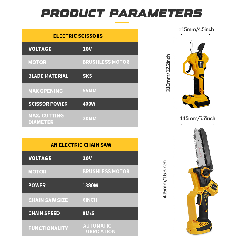 Brushless 6 Inch Electric Chai - Electric Chainsaw Battery 리뷰 및 가격