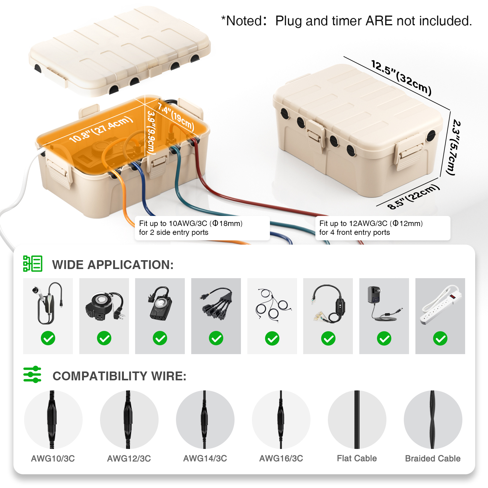 IP54 Large Outdoor Electrical  - Outdoor Power Strip With Cover 리뷰 및 가격