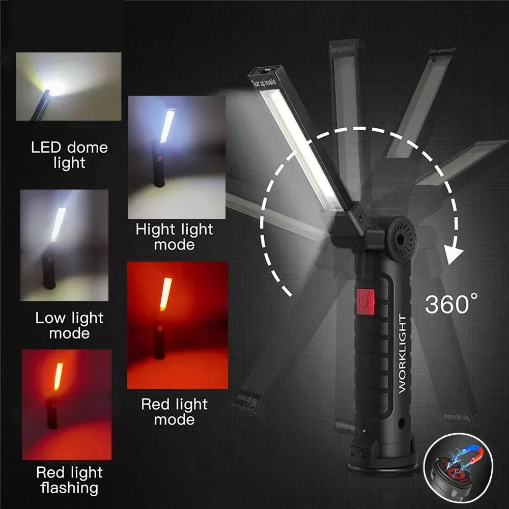 LED COB Flashlight USB Recharg - Outdoor Power Usb 리뷰 및 가격