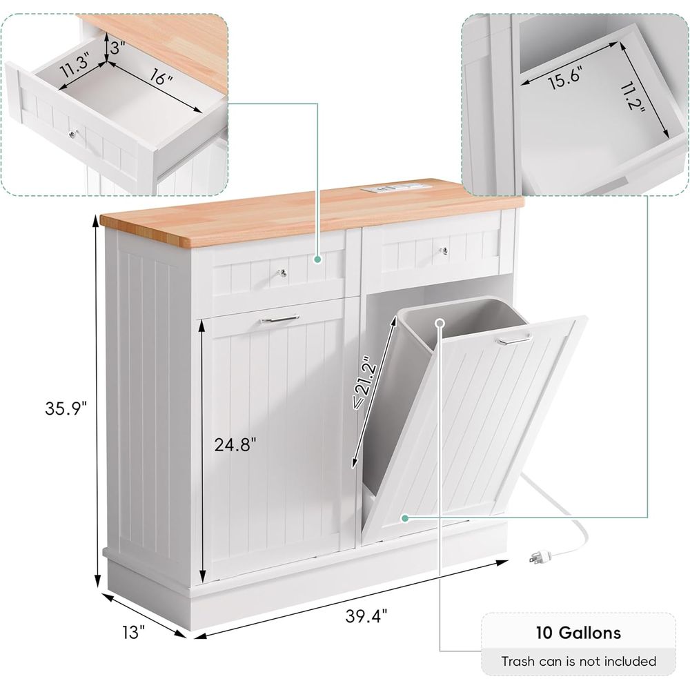 Double Door 10 Gallon Tilt-Out - Outdoor Kitchen Power 리뷰 및 가격