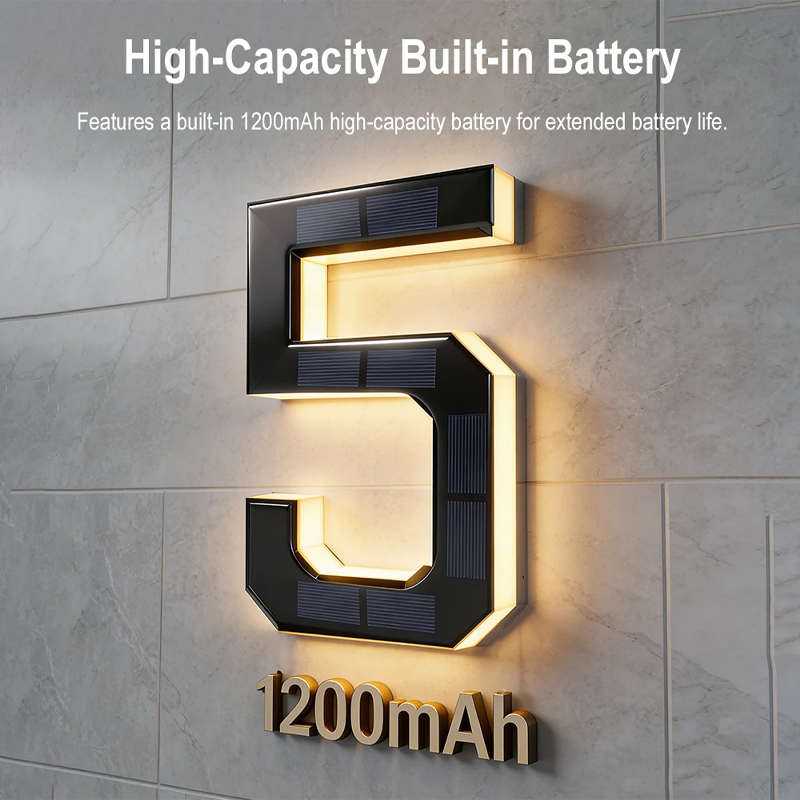 12CM Solar-Powered Sensor LED  - Outdoor Power Number 리뷰 및 가격