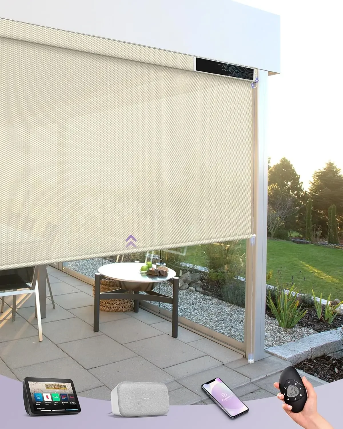 Motorized Outdoor Shades for P - Outdoor Power Blinds 리뷰 및 가격